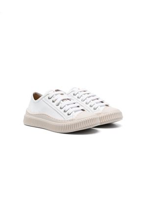 white leather sneakers MARNI KIDS | 7673701